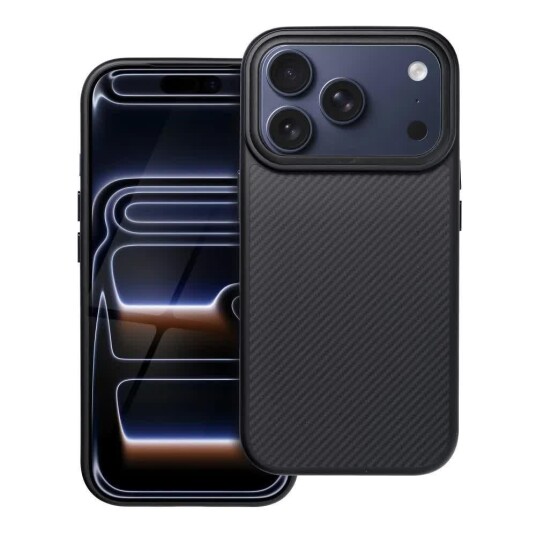 OEM Carbon Elite Mag Deksel for iPhone 17 Pro Svart
