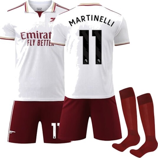 25-26 Arsenal Andre Bortedrakt Barn Voksen Fotballdrakt Nr. 11 Martinelli