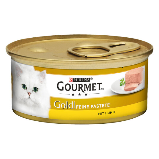 Gourmet Blandet Pakke Gold Fine Paté 48 X 85 G Blanding Ii (Kylling + Tunfisk + And + Lam)