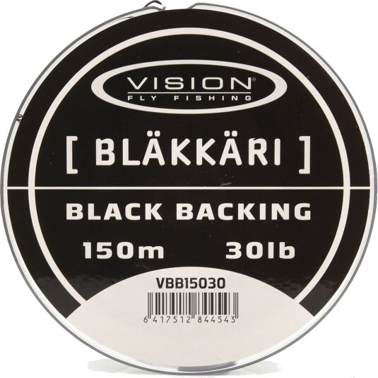 Vision Bäkkäri Backing 30lbs 150m Black Vision Bäkkäri Backing 30lbs 150m Black