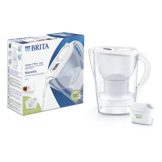Brita Marella kanne med filter hvit 2,4 l
