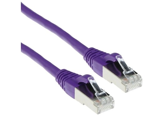 Act Purple 0.5 Meter Lszh Sftp Cat6a Patch Cable Snagless With Rj45 Connectors. Cat6a S/Ftp Lszh Sng Pl 0.50M (Fb8700)