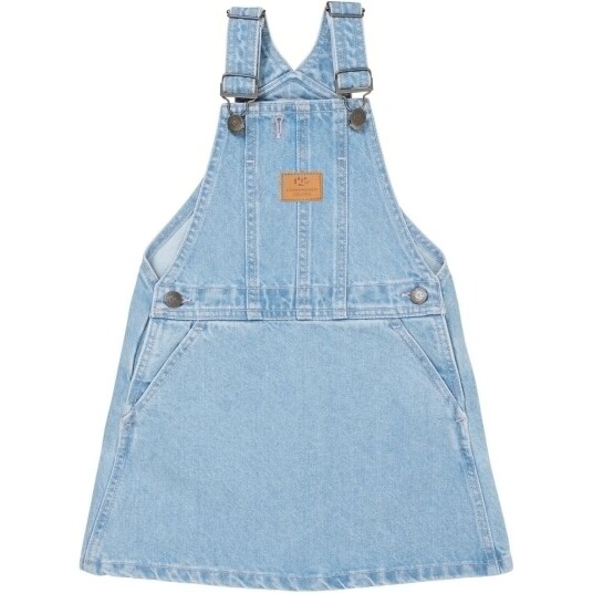 COPENHAGEN FARGER Super Lt Blå Indigo Vasket Organic Denim Spencer Kjole Med Hjerte 92