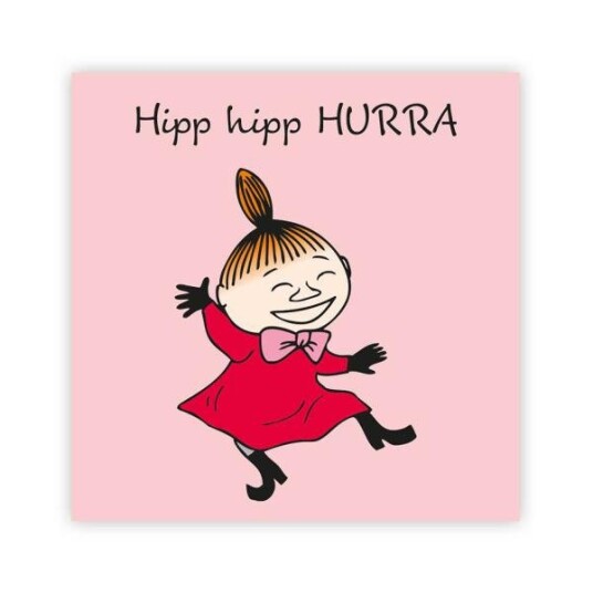 Mummi - Mummi kort dobbelt Hipp hipp Hurra rosa