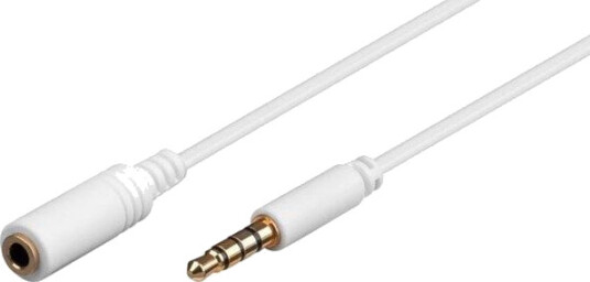 Pro MiniJack 3.5mm Ext. 4P - Wh - 2m