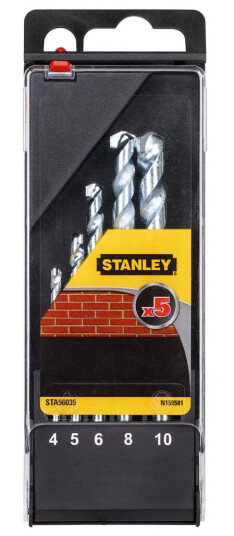 Stanley Borsett for murverk 4-10mm, 5 deler