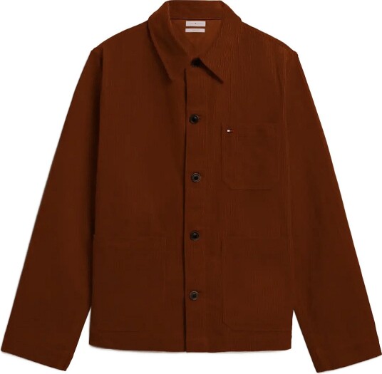 Tommy Hilfiger Corduroy Chore Shirt Jacket   Brown   XXL