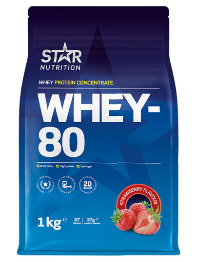Whey-80 Myseprotein 1 kg