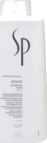 Wella SP Repair Shampoo 1000 ml for Alle Hårtyper - Gjenoppbyggende, Fuktgivende