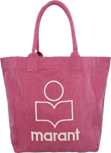 Isabel Marant Yenky Logo Tote Bag Pink ONE SIZE Isabel Marant Yenky Logo Tote Bag Pink ONE SIZE