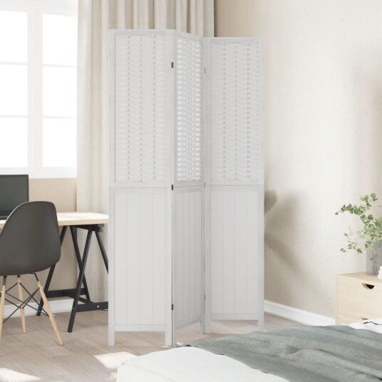  Romdeler 3 paneler hvit heltre keisertre 8721012074156