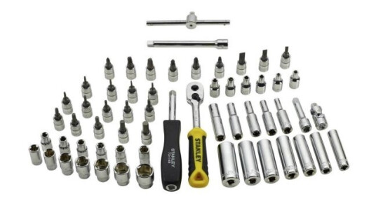 Stanley Pipenøkkelsett 1/4" Transmoduler - 60 deler