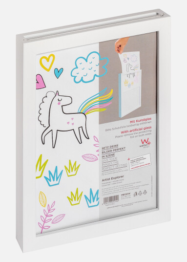 Walther Ramme Explorer Akrylglass Hvit 21x29,7 Cm (A4)