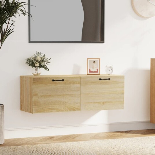 vidaXL Veggskap sonoma eik 100x36,5x35 cm konstruert tre vidaXL Veggskap sonoma eik 100x36,5x35 cm konstruert tre