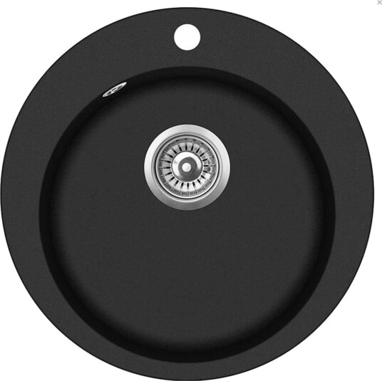 Lavabo Saturn kjøkkenvask Ø50,5 cm, sort