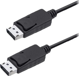 Qoltec Displayport Kabel Displayport Hann Til Displayport Hann Displayport 1.2 1.5 M 1080P Støtte 5K 30Hz Støtte Svart