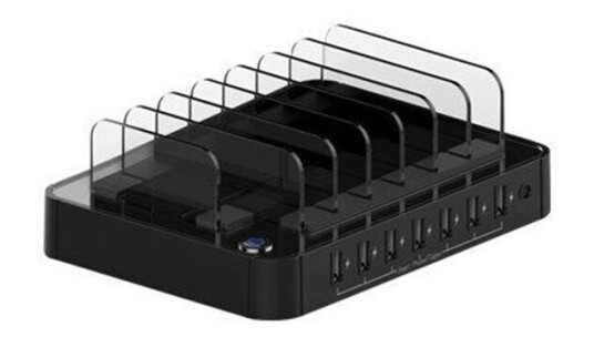 Roline 7-Port USB Lader med 12W Strømadapter