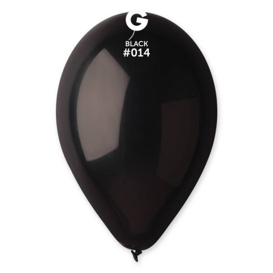 014 Gemar lateksballonger svart /Black 26cm 014 Gemar lateksballonger svart /Black 26cm