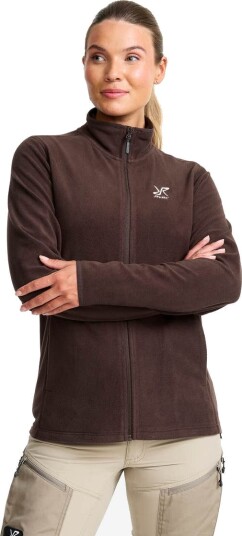 RevolutionRace Dame > Overdeler > Fleece & midlayers Hiker Full zip Fleece Dame Seal Brown Størrelse:M
