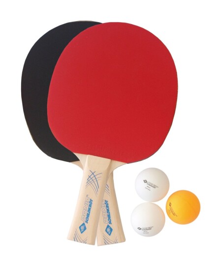 Donic-Schildkröt Bordtennissett m. 2 bat + 3 baller