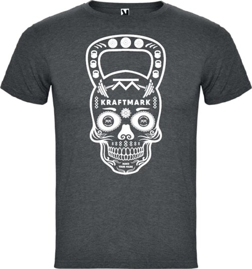 Kraftmark Athlete Skull T Shirt Grey/White XL