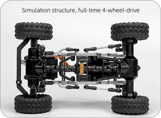 Turbo Mini Crawler 4WD 1/43 Yellow - RTR