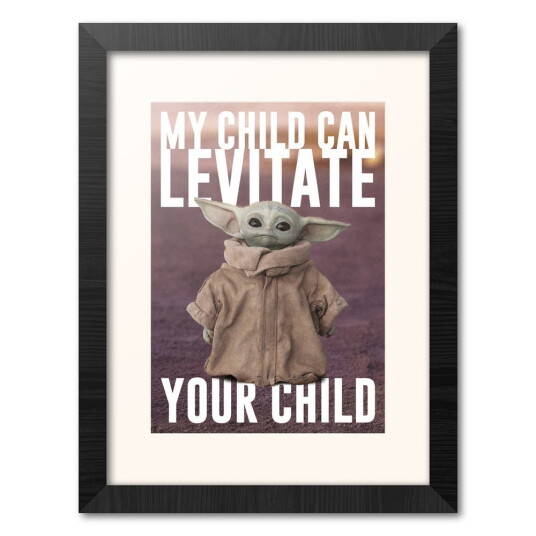 Star Wars Innrammet Bilde 30 x 40 cm The Child