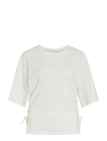 Vila Viepima S/S Top - Cream - XS