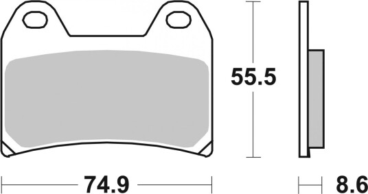 Bremseklosser sett BREMBO 07BB19SR