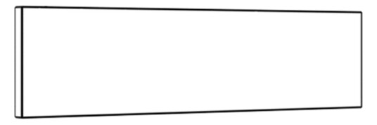 NOREMA HILL REN HVIT FORSTYKKE LUX FOR 50 CM SKAP JPW129715