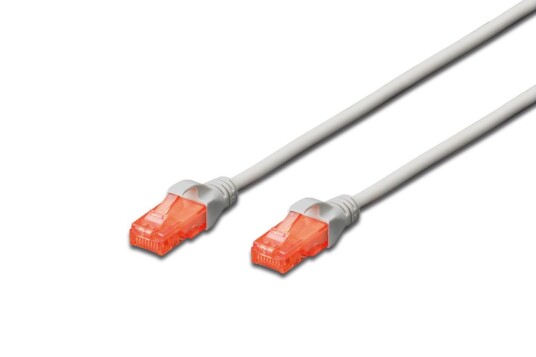 Digitus CAT 6 U-UTP PATCH CABLE CU. PVC LENGTH 0.25M COLOR GREY CABL