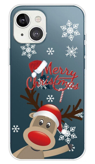 INCOVER iPhone 14 Plus TPU Plast Jul Deksel - Reinsdyr Med Nisselue