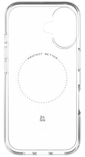 ZAGG Crystal Palace Snap Mobildeksel for iPhone 16 - MagSafe-Vennlig, Gjennomsiktig