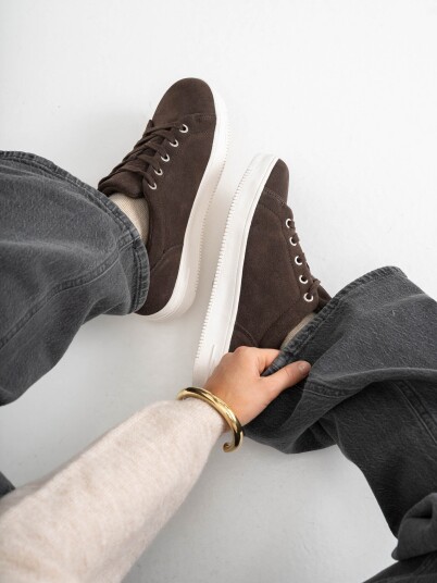 Roberto Rosso Gorbio Low Suede Brun 38 Roberto Rosso Gorbio Low Suede Brun 38