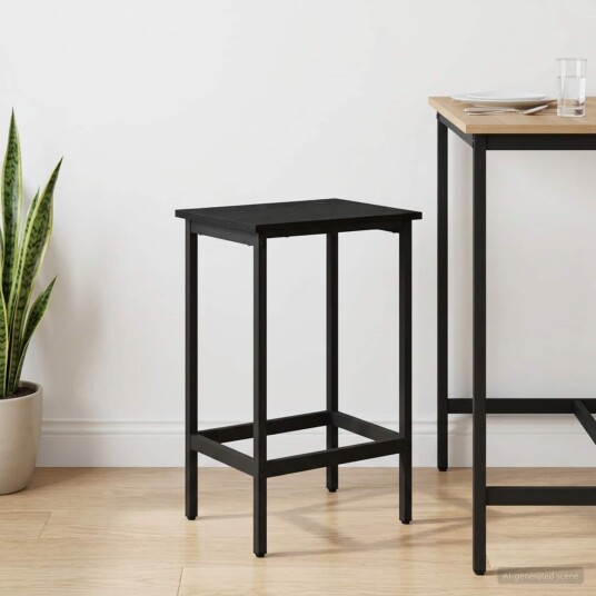 vidaXL Barstol Svart eik 40 x 32 x 74 cm Konstruert tre vidaXL Barstol Svart eik 40 x 32 x 74 cm Konstruert tre