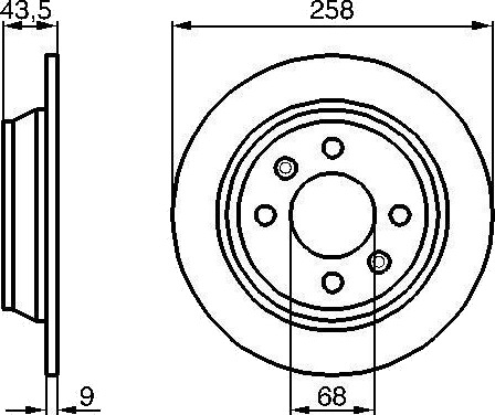 BOSCH 0 986 478 374 Bremseskive
