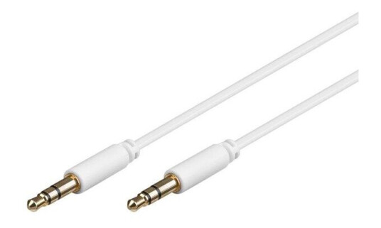 Pro MiniJack 3.5mm Slim Lydkabel Hvit 2m