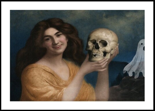 Halloween Painting Collage Poster Plakat / 50x70cm