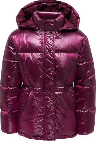KIDS ONLY - Pufferjakke kogBerga Shiny Puffer VD Otw - Rød