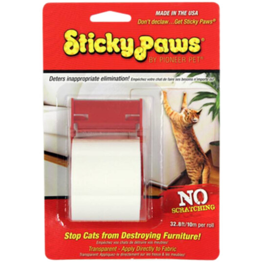 Sticky Paws Strips på rull - Antiklorestrips for katter 10m