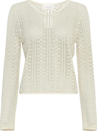 Moss Copenhagen Dame Strikkevarer Hvit M/L,