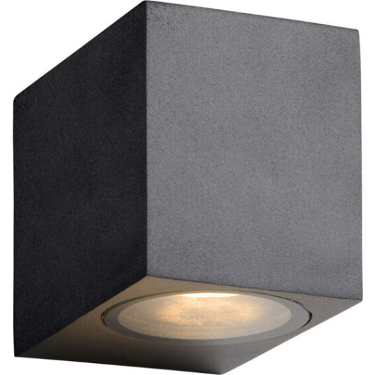 Lucide Zora 1 Utendørs Vegglampe 1xGU10 5W Sort - 91842