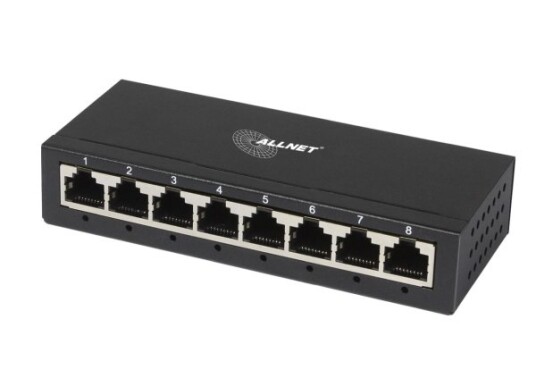 Allnet Switch Unmanaged Layer2 8 Port Â€¢ 8X 1Gbe Â€¢ Lüfterlos Â€¢ All-Sg8008 (All-Sg8008)