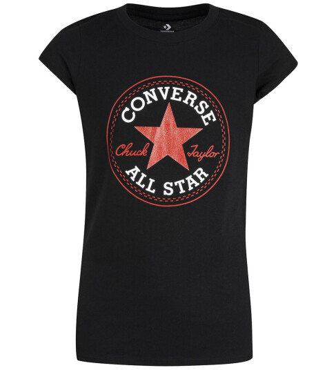Converse T skjorte Svart m. Logo Converse 12 13 år 152 158 T skjorte
