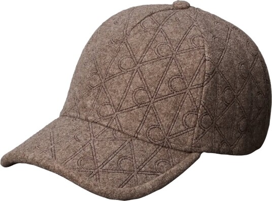 Calvin Klein Aop Embroidered Wool Felt Cap   DEMITASSE HEATHER   One Size