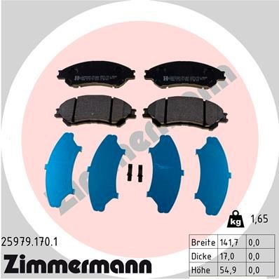 Bremseklosser ZIMMERMANN 25979.170.1 Bremseklosser ZIMMERMANN 25979.170.1