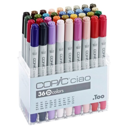 Copic Ciao 36-set D Copic Ciao 36-set D