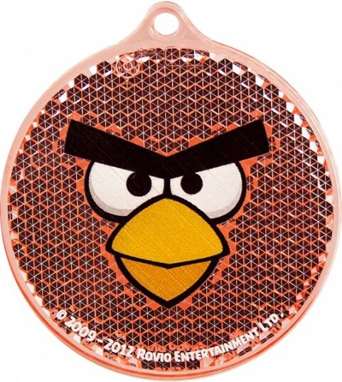 Refleks Angry bird rød