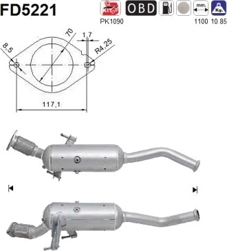 Partikkelfilter AS FD5221