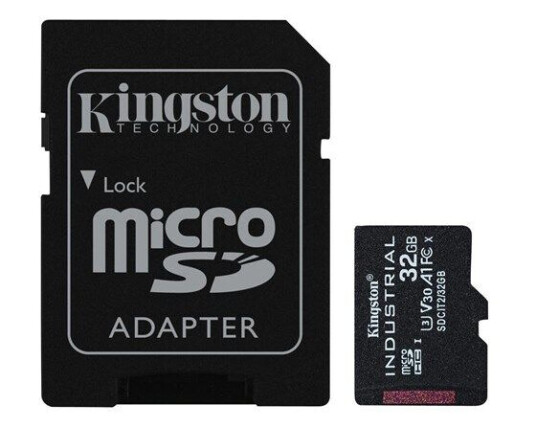 Kingston Industrial microSD/SD-card - 100/20MB - 32GB